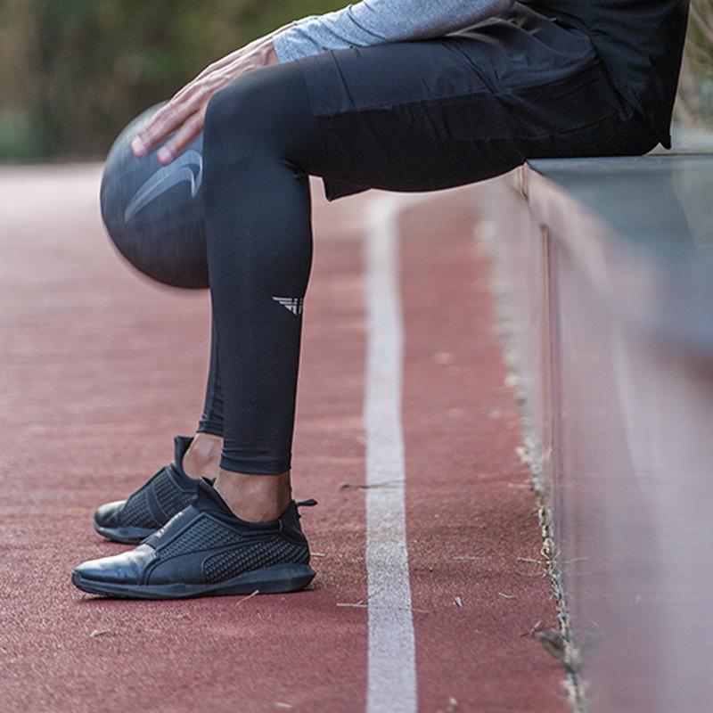 Men's Quick-Dry Basketball Compression Tights for Outdoor Fitness
