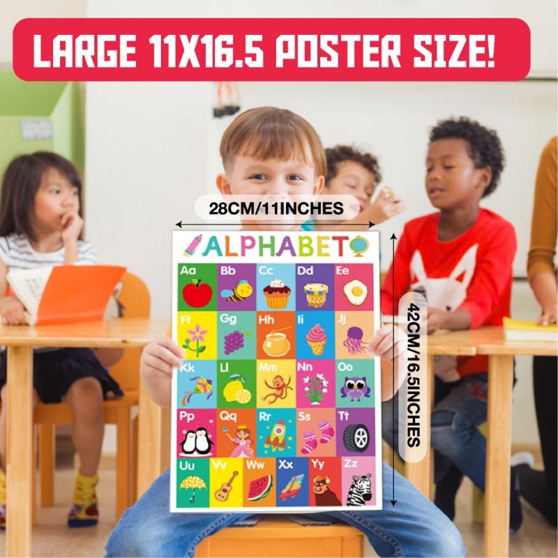 Bögen Cartoon Kinder Früherziehung Englischlernen Dekorative Wandposter