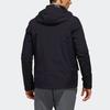 Adidas Three-In-One Hooded Down Jacket With Logo Men Outerwear Black DW9250