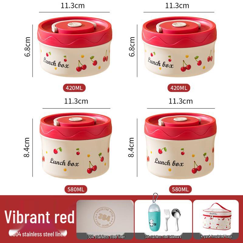 ZISIZ Insulated Lunch Box with Handle