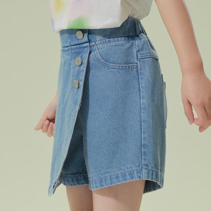 Girls' Skirt-Style Denim Shorts