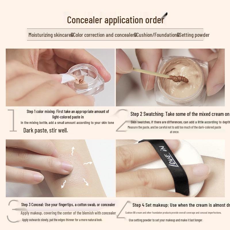 Tattoo Cover Concealer Set - Long-lasting, Waterproof, Non-transfer Foundation for Scars and Birthmarks.