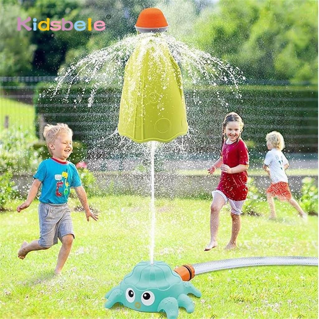 Outdoor Water Spray Sprinkler for Kids and Toddlers Backyard Spinning Rocket Sprinkler Toy Water Toys for Toddlers Boys Girls