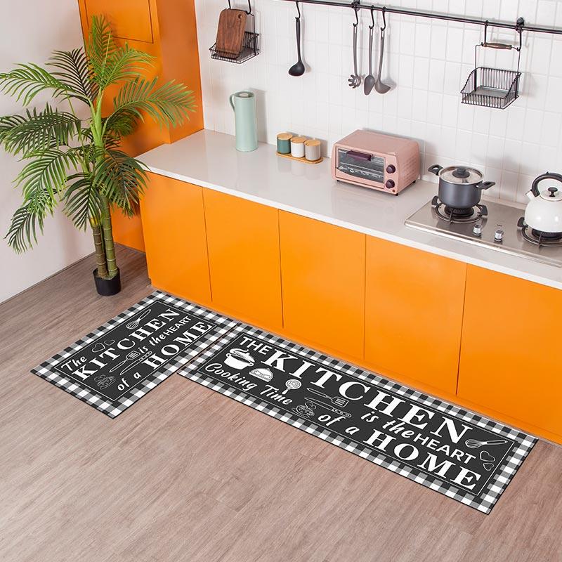 

Кристально-велюровый коврик для пола, удобный темный цвет, простой коврик для пола в прачечной, кухонный и бытовой коврик для пола, противоскользящий, анти- 400MMx600MM