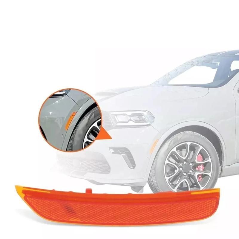 Car Front Bumper Trim Side Reflector Reflective Strips Replaces Part Number 68476819AA 68476818AA