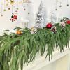 WTEMPO Christmas Wreath Fake Pine Tree Flower Vine for Fence Fireplace Decorations Christmas Indoor Outdoor Decorations Christmas Tree Decorations