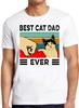 Best Cat Dad Ever Pet Lover Kitten Cult Movie Gamer Cool Gift Tee T Shirt M763