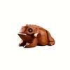 Thailand Solid Wood Carving Frog: 2025 Scenic Souvenir Sound-Making Toad Ornament Gift
