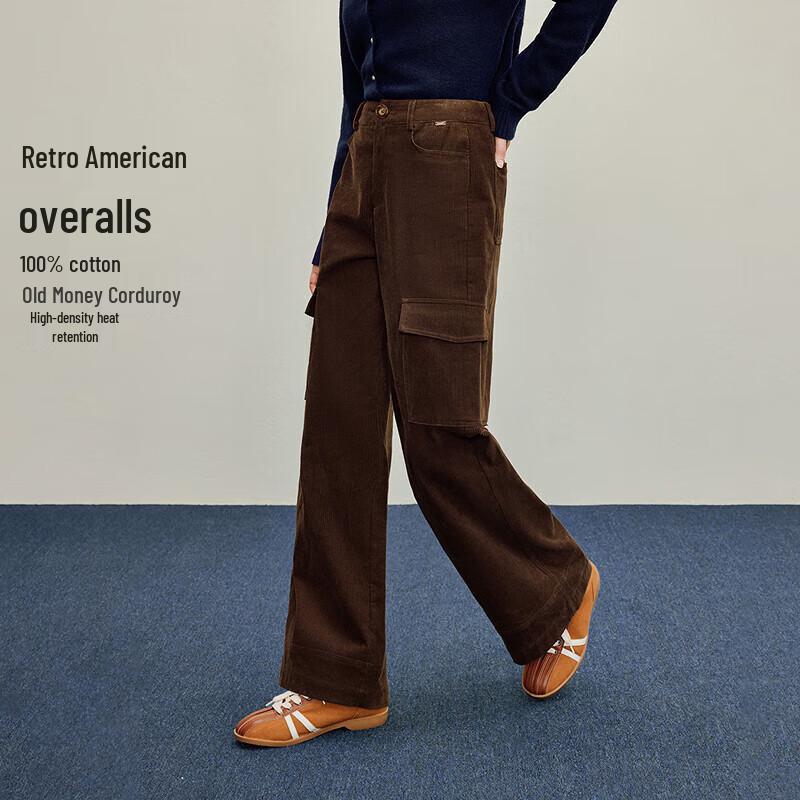 

Inman Corduroy Wide-Leg Cargo Pants 28