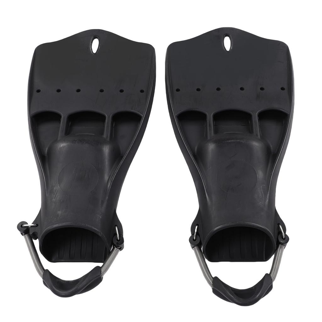 2pcs Scuba Diving Fins with Adjustable Spring Buckles Straps Rubber Jet Snorkeling Flippers for Swim