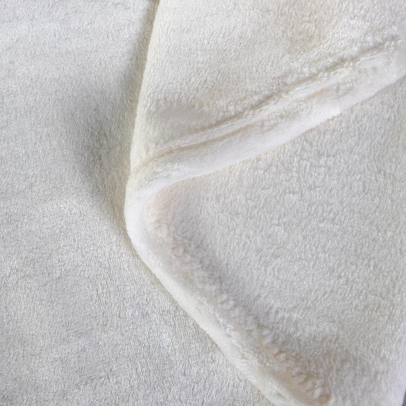 Dicke einfarbige Korallenfleece-Decke – Kuschelig für Haustiere, Zuhause oder Büro