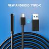 Praktisches 8MM Android Endoskop 3 in 1 USB/Micro USB/Type-C Boroskop Inspektionskamera IP67 Wasserdicht für Smartphone Computer