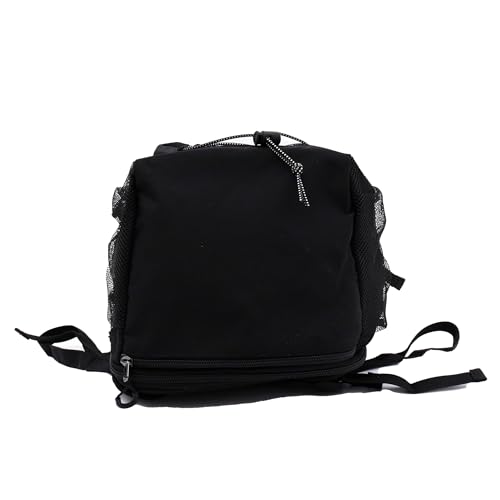 Logo Spark Backpack, Medium Size, Bungee Cord Daypack, Black, Medium