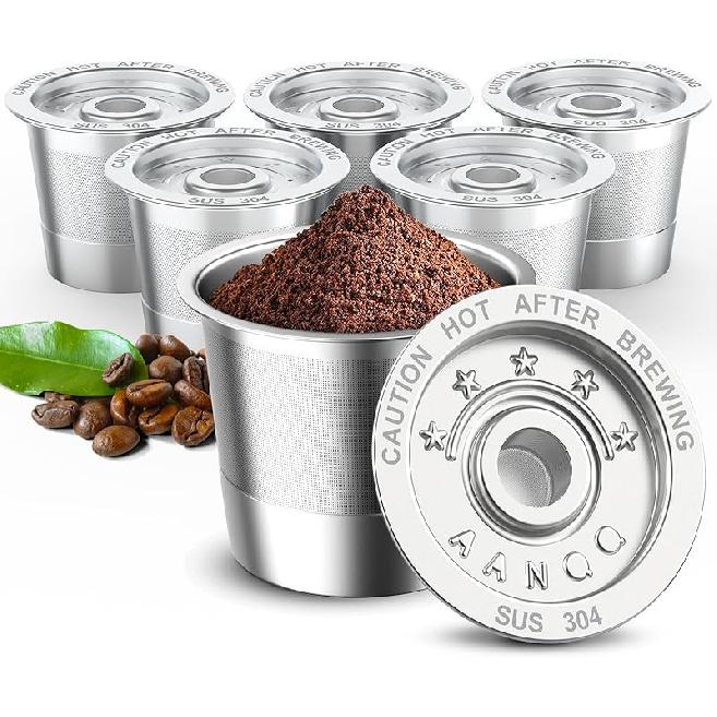 2 Pack K Cup Reusable Coffee Pods for Keurig: Stainless Steel Refillable K Cup - Reusable Coffee Filter for Keurig 1.0 Coffee Maker, Permanent,