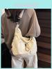 Nylon Casual Crossbody Bag For Women With Drawstring Closure For Daily Use