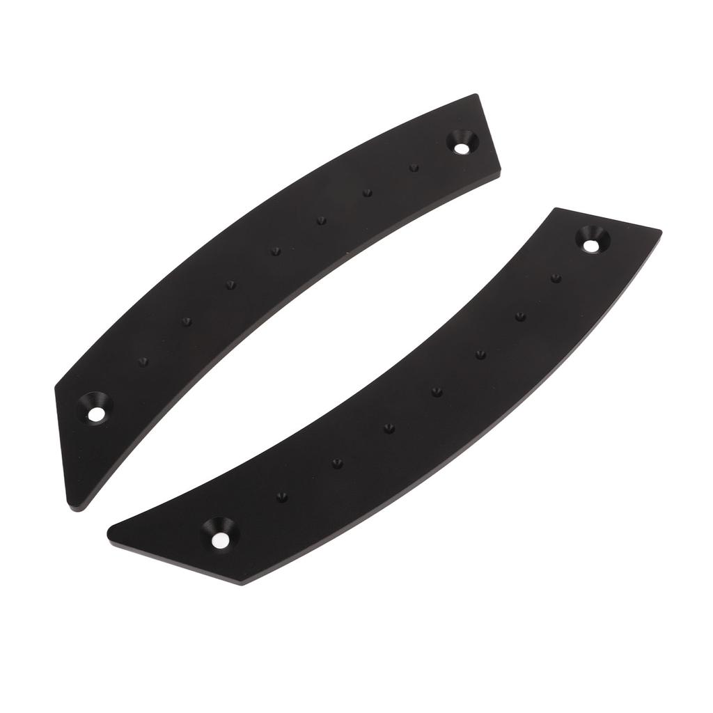 2pcs Door Panel Pull Handle Set Aluminium Alloy Labor Saving High Strength Rust Proof for Cars Black