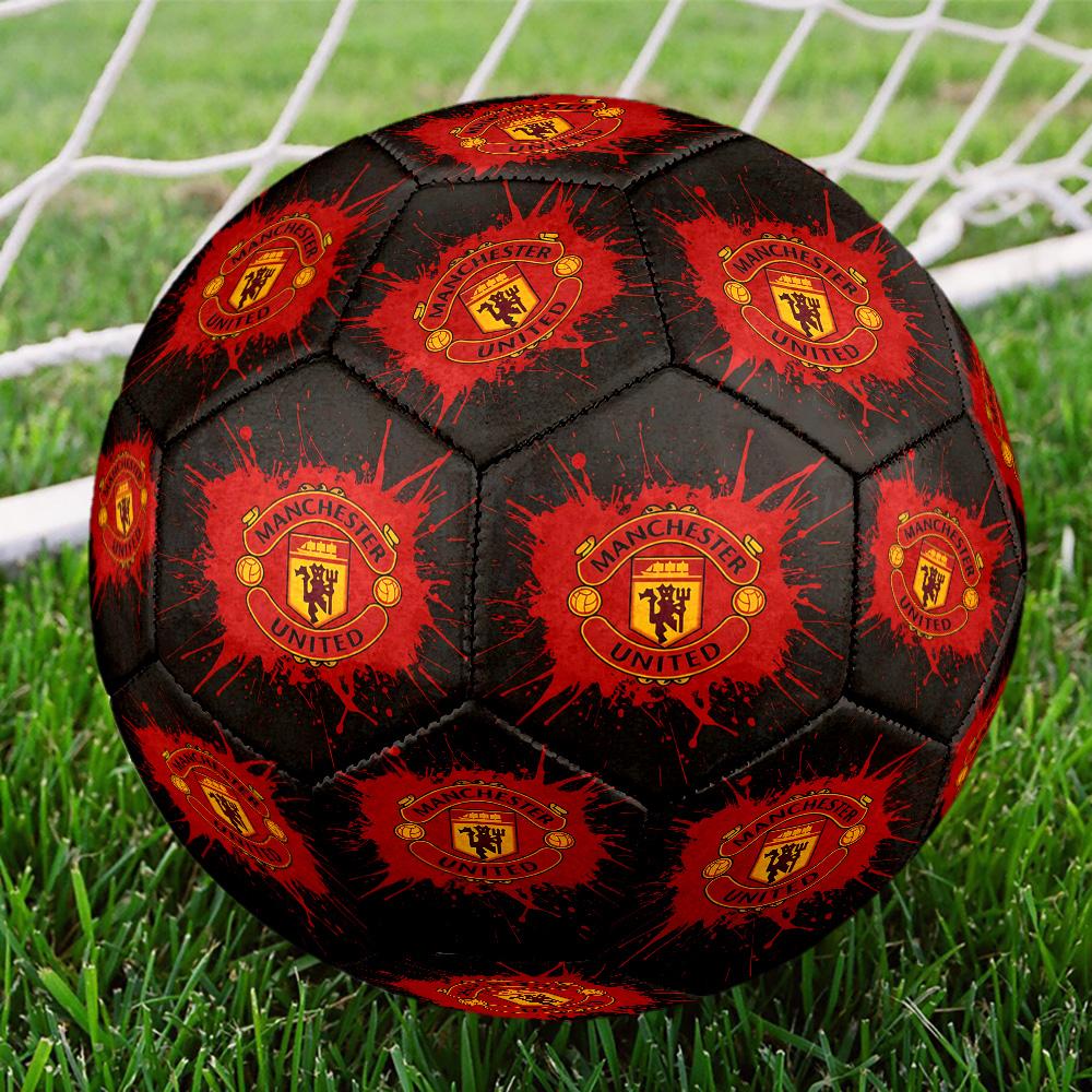 Pallone da Calcio con Stemma Manchester United Taglia 5 Cucito a Macchina Universale per Esterno Calcio perfetto regalo per gli appassionati di sport