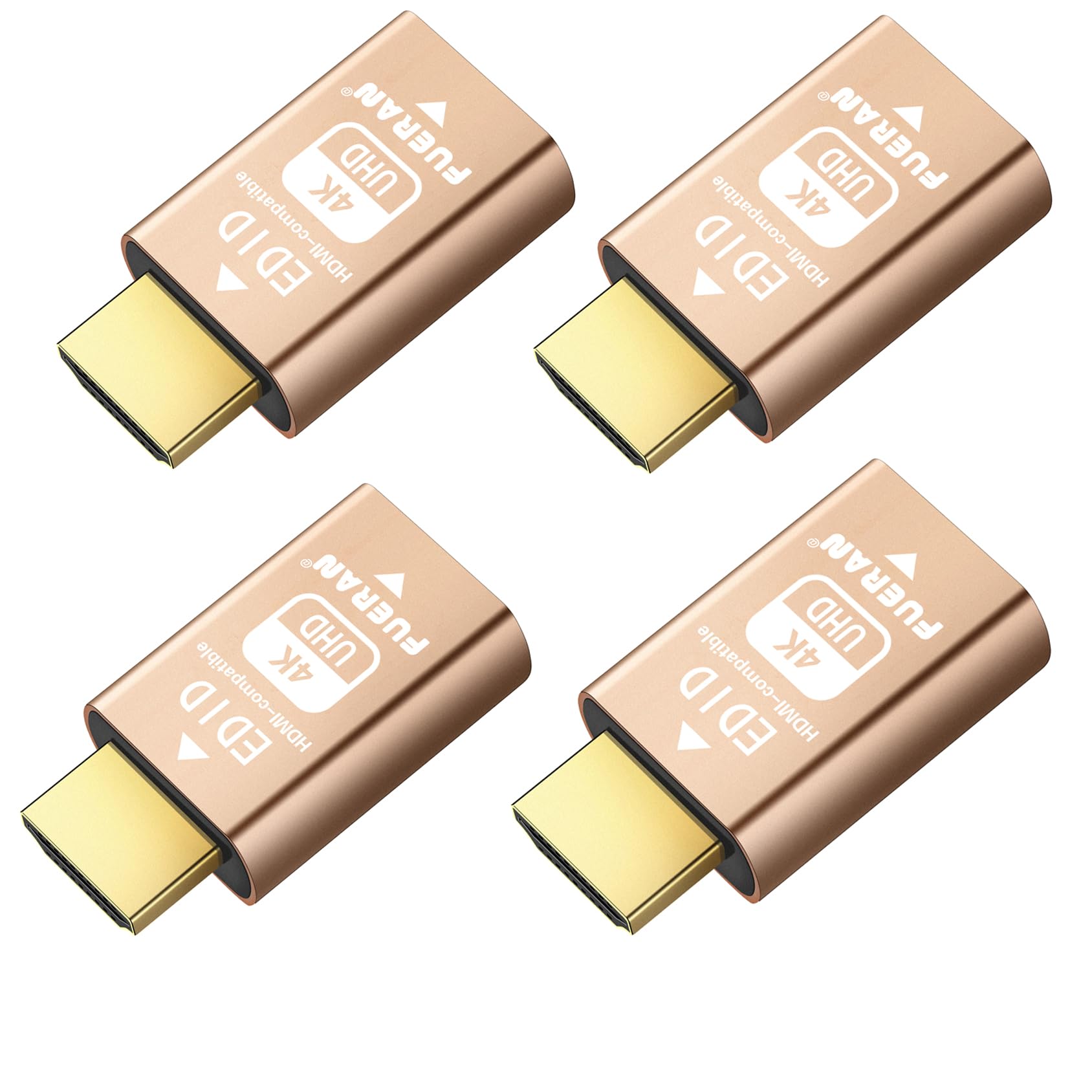 

FUERAN Эмулятор EDID HDMI Адаптер-эмулятор 3-го поколения Mac Thunderbolt на HDMI Сплиттер Упаковка из 4 Шлейф Переключатель/Удлинитель/AV-ресивер/Видео