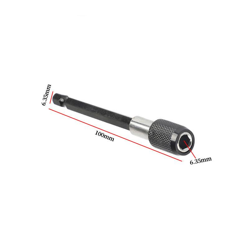 60/100/150mm Hexagonal Quick Change Rod Self-locking Screwdriver Connect Rod Power Tool Accessory Magnetic Sleeve Extension Rod