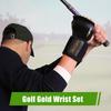 1 Set Golf Swing Aid with Wrist Rest Wristband Ball Golf Swing Angle Trainer Arm Posture Corrector Golf Swing Practice