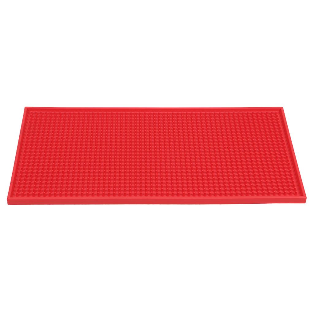 Durable Bar Mat PVC Coffee Coaster Anti-slip Cup Mat Waterproof Heat Resistant Drain Mats for Bar Cafe Barista Cocktail Bartender