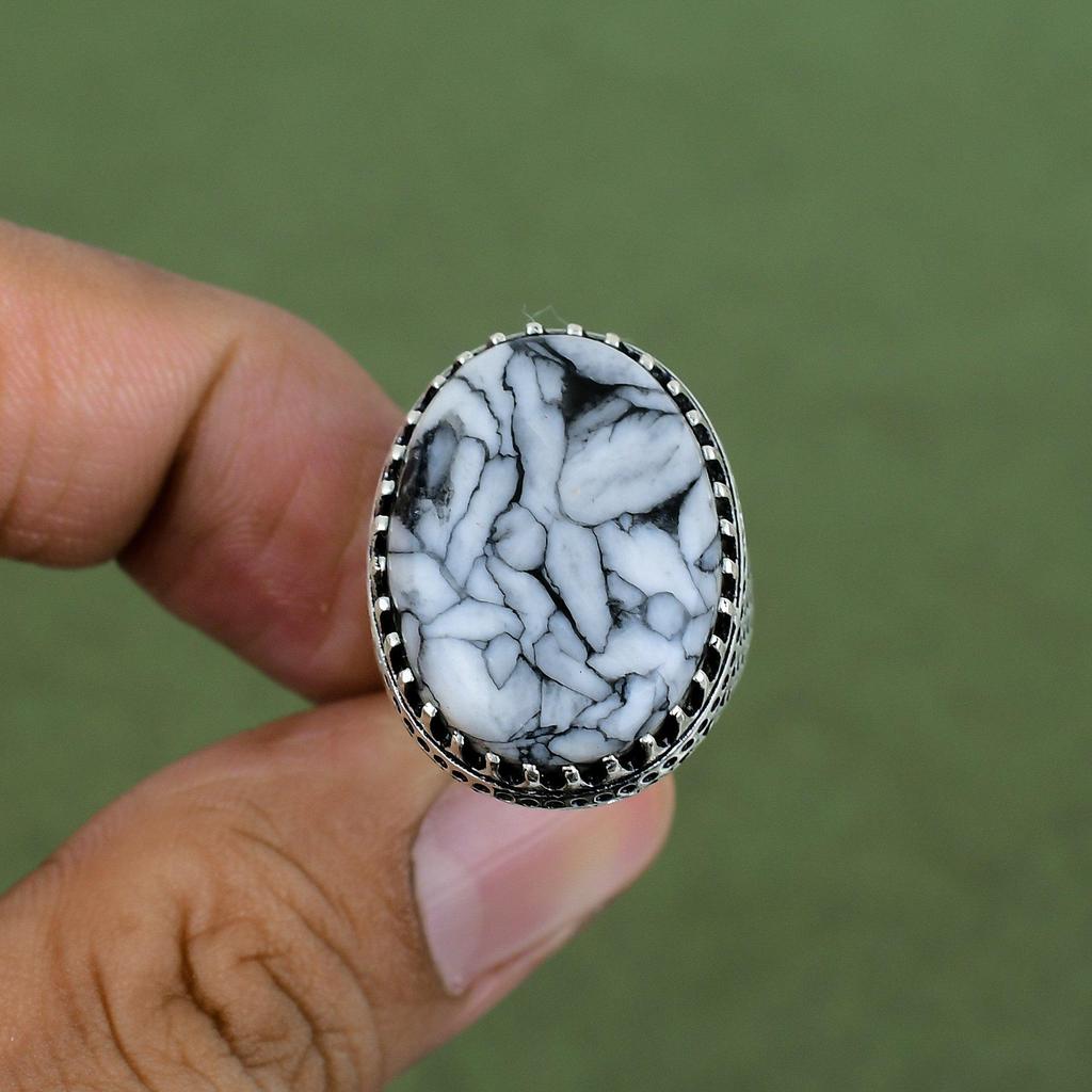Pinolith Jasper Ring 925 Sterling Silver Ring Gemstone Ring Handmade Statement Ring Birthsone Jewelry Gifts For Women Available In Ring Size