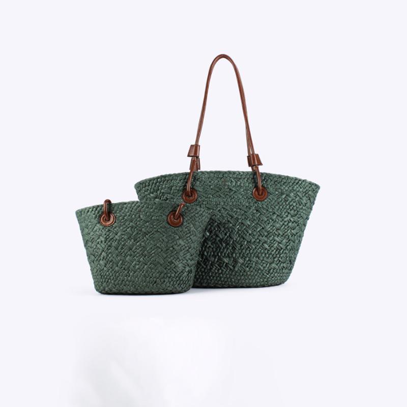 Women's Large Capacity Shoulder Bag Summer Straw Woven Basket Handbag Fashion Female Luxury Designer Beach Bag Bali Shopper Tote