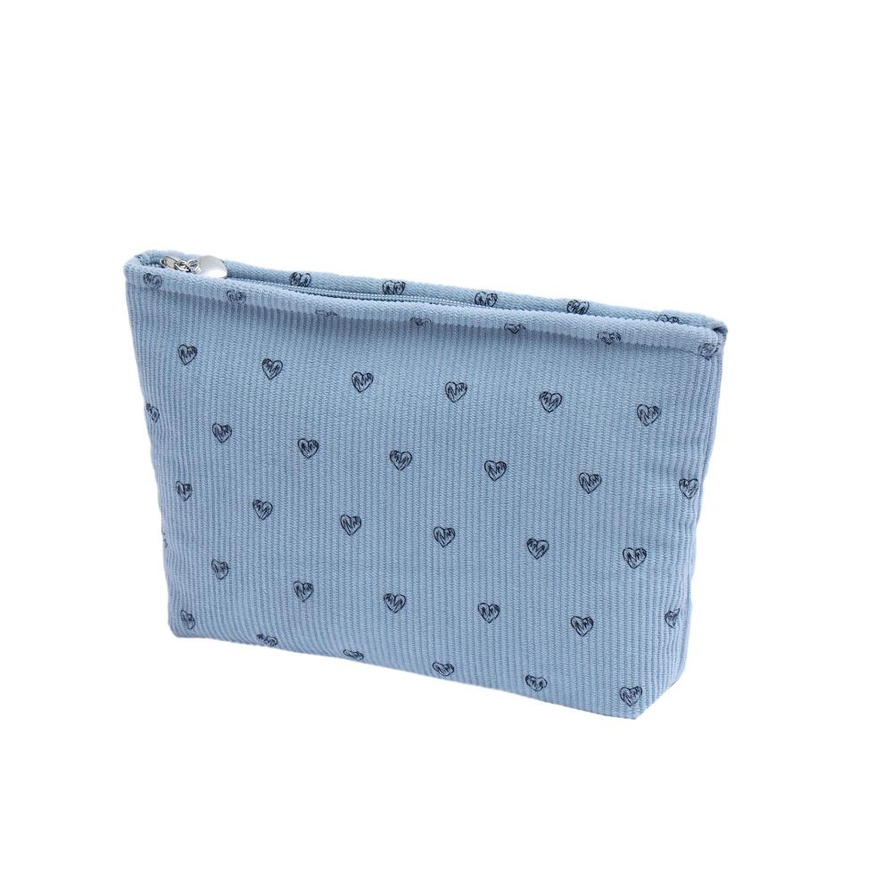 

Косметичка в форме сердца с узором из канцелярских принадлежностей большой емкости, модная косметичка для путешествий M