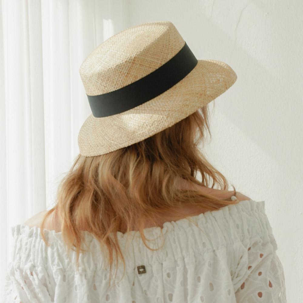 Kaliseumontapone Eta Etta Boater Hat Straw Hat