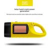 Portable Multi-Function Solar-Powered LED Emergency Flashlight with Hand Crank