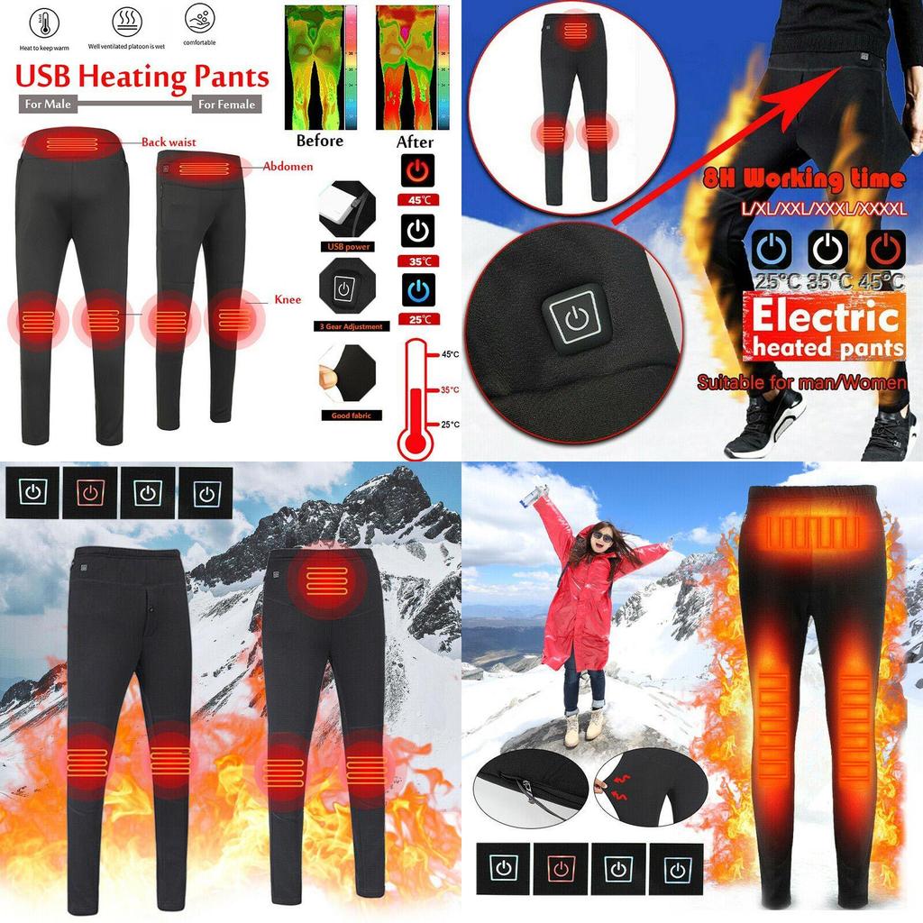 Super wygodne spodnie USB z podgrzewaniem dla mężczyzn i kobiet z szybką prędkością grzania