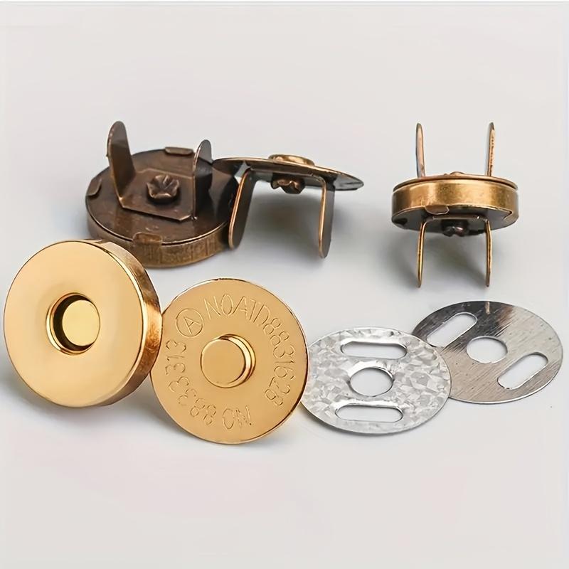 10SETS Round Magnetic Buckle, Metal Invisible Snap, Suitable for DIY Bags, Wallets, Handmade and Accessories - Seam-Free Hidden Magnetic Button