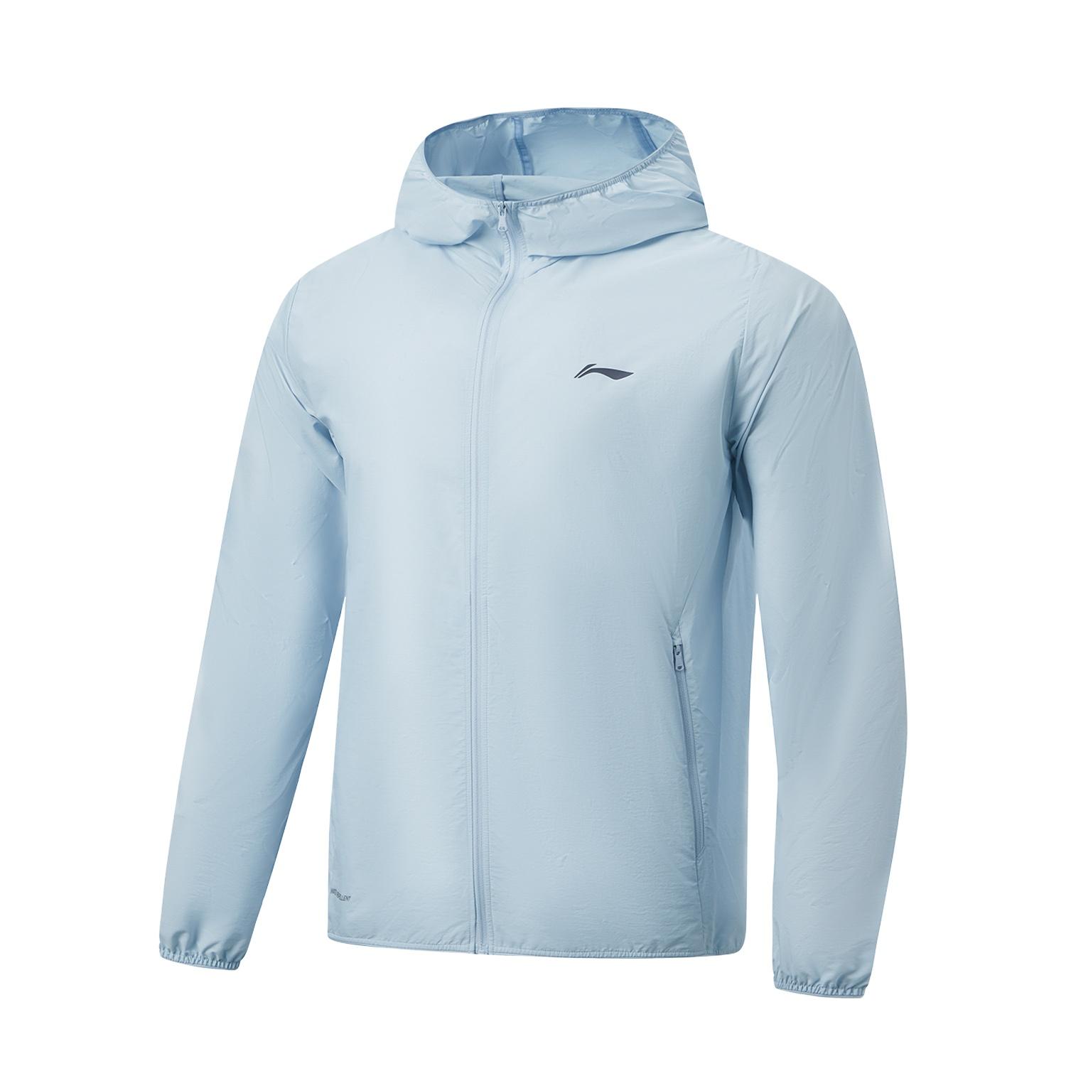 

Li-Ning Fitness Series Windproof Water-Repellent UV-Resistant Quick-Dry Cool Hooded Sun Protection Jacket Men jackets AFDW475-1 L