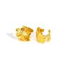 Minimalist Flower Open Chunky Ear Cuff for Women, Stainless Steel Fake Piercing Clip on Earrings, Trendy Ear Bone Clip Jewelry