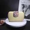 Clutch cu lanț țesut elegant - geantă de seară elegantă și versatilă