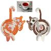 Knitted Cat Butt Coasters Cute Mug Coaster Crochet Drink Mat Table Protection