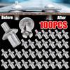 100 Stück/Set Hammer-Schlag-Spreiznieten Schlag-Spreiz-Aluminiumnagelkopf Klopf-Spreizschrauben Befestigungselemente Möbelzubehör