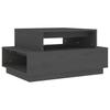 Vidaxl Stolik Kawowy, Szary, 80X55X40,5 Cm, Lite Drewno Sosnowe