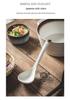 Japanese Ceramic Long-Handle Soup Spoon for Porridge & Hot Pot