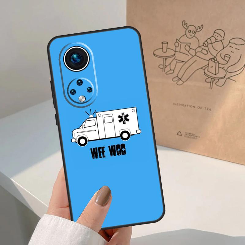 Wee Woo Ambulance For Honor Magic 8 7 6 5 Pro Case For Honor X9d X9c X9b X9a X8c X8b Win 200 400 50 70 90 Lite