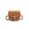 New Sanrio Hello Kitty PU Saddle Bag, Shoulder Bag, Crossbody Bag Regular Women's Pink/Brown/Milk Tea SHHF41516