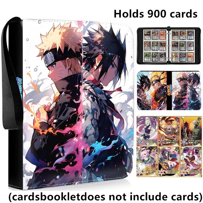 400pcs/900pcs Naruto Card Album Book Folder 4/9 Card Slots Collections Zipper Double Pocket Zipper Card Binder Holder