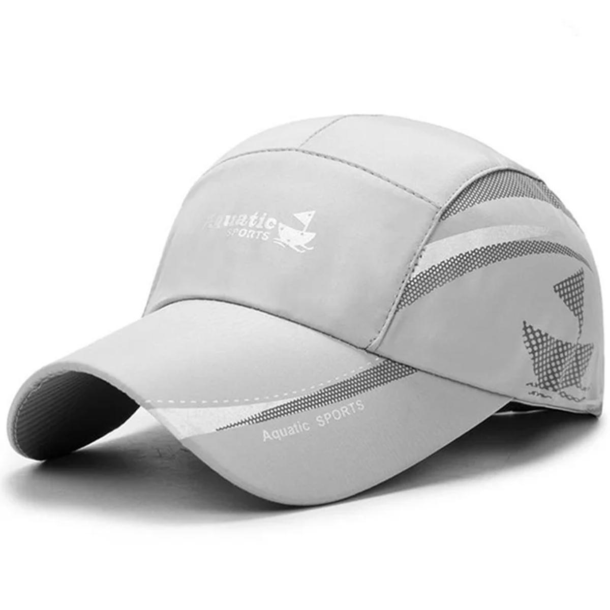 

Unisex Aquatic Sport Boat Print Baseball Caps Spring and Summer Outdoor Adjustable Casual Hats Sunscreen Hat серый