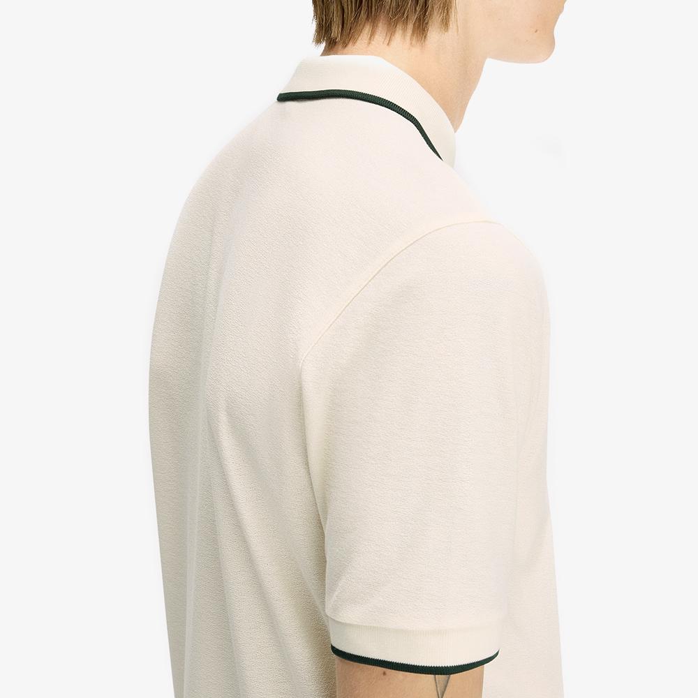 FRED PERRY [Sharp] Crepe Pique Polo Shirt - Ecru Afpm2612383-560