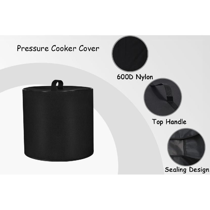 Dust Cover with 6 Quart Instant Pot, Heavy Duty Waterproof Dust Pressure Cooker Cover Case for Instant Pot Duo 7-in-1 6 Quart Electric Pressure