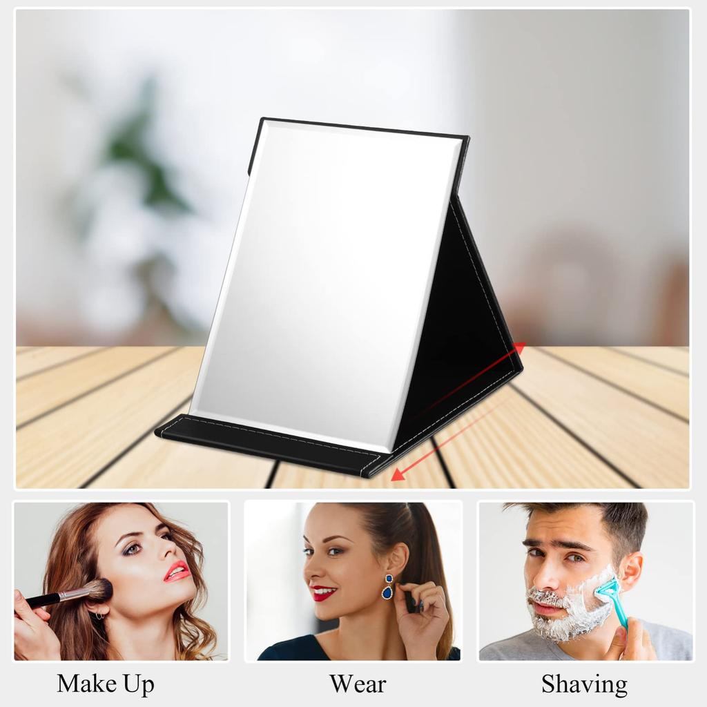 TOYMYTOY Tabletop Actress Folding Easy To Adjustable Favorite by Makeup Stylish Tabletop 25x18cm Mirror, Mirror, Mirror, Compact, Store, Angle,