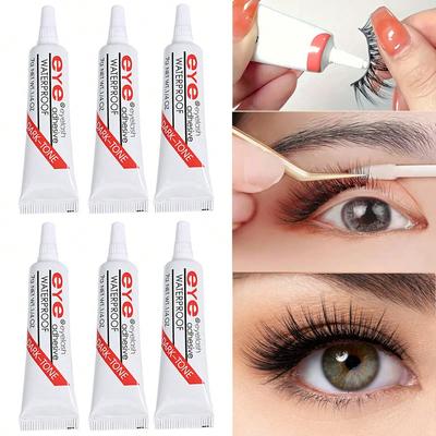 1/3/5/10/15/20pcs Black Eyelash Glue, 7g, Quick Drying, No Trace, Natural & Long-Lasting, Transparen