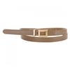 Shop   Women Premium Gold Square Ring Slim Belt Beige Tu Wbt 0749