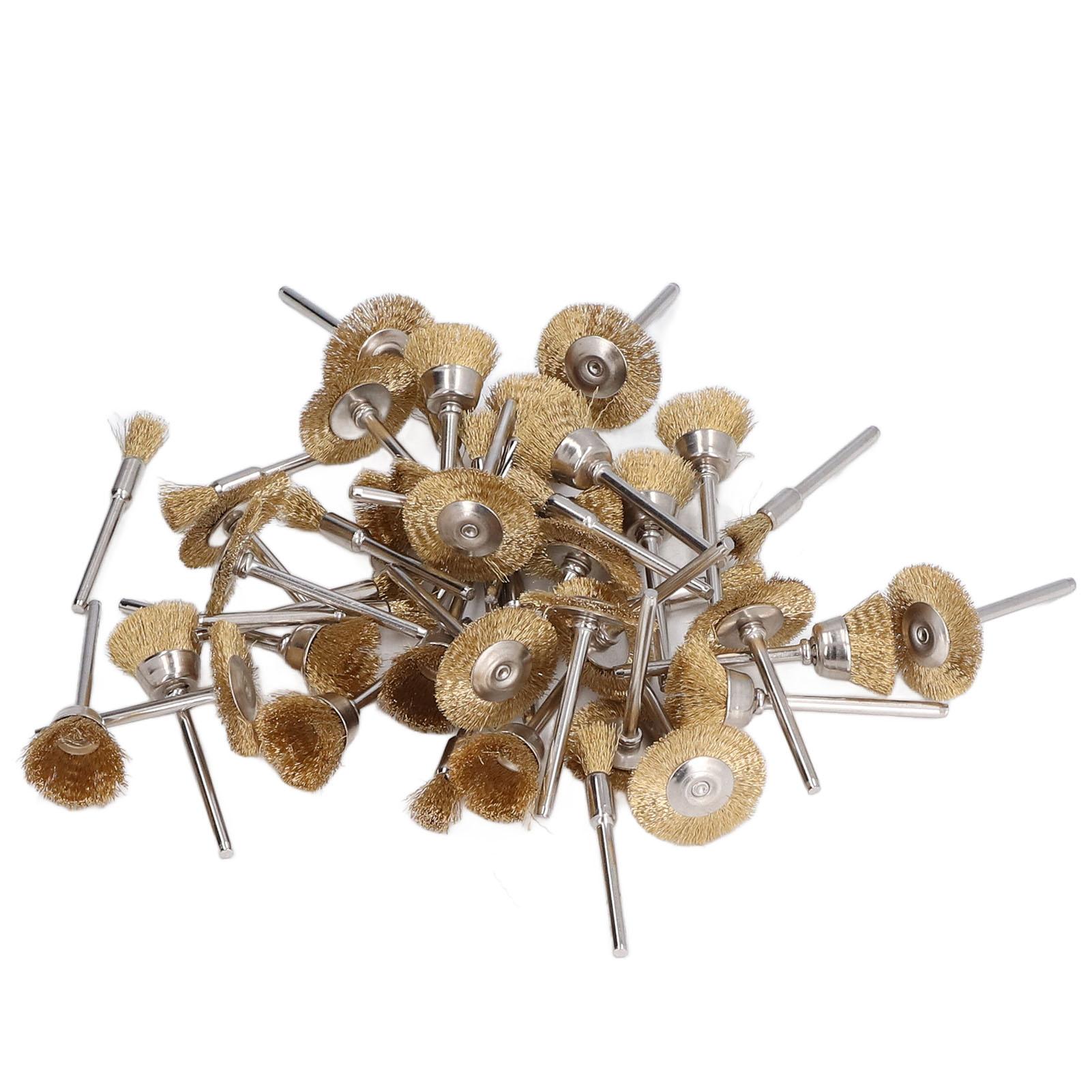 

45 шт. щеток из латунной проволоки с хорошим эффектом полировки, небольшой набор для полировки для очистки и шлифования