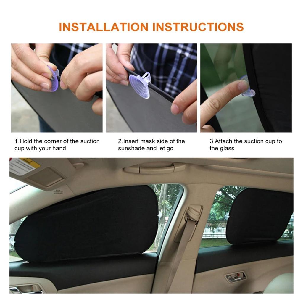 5pcs/set Sidewind Sunshade for Fiat 500 500C 2012 500X 500L Abarth 695 Car Window